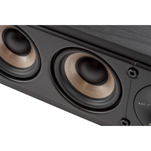  Polk Audio Polk Signature Elite ES35 Slim Center Channel Speaker - Hi-Res Audio Certified, Dolby Atmos & DTS:X Compatible, 1 Tweeter & (6) 3 Woofers, Dual Power Port for Effortless Bass, Stun