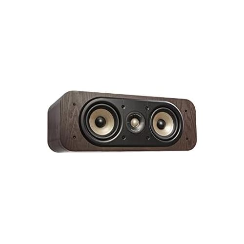  Polk Audio Polk Signature Elite ES30 Center Channel Speaker - Hi-Res Audio Certified and Dolby Atmos & DTS:X Compatible, 1 Tweeter & Two 5.25 Woofers, Dual Power Port for Effortless Bass, Con