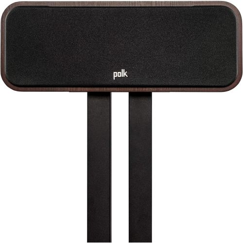  Polk Audio Polk Signature Elite ES30 Center Channel Speaker - Hi-Res Audio Certified and Dolby Atmos & DTS:X Compatible, 1 Tweeter & Two 5.25 Woofers, Dual Power Port for Effortless Bass, Con
