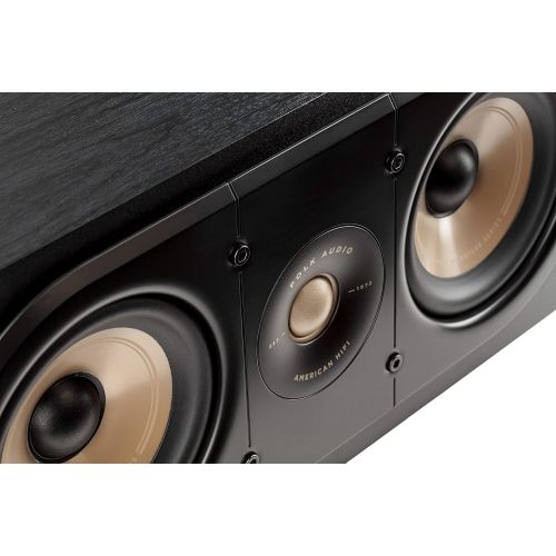  Polk Audio Polk Signature Elite ES30 Center Channel Speaker - Hi-Res Audio Certified and Dolby Atmos & DTS:X Compatible, 1 Tweeter & Two 5.25 Woofers, Dual Power Port for Effortless Bass, Stu