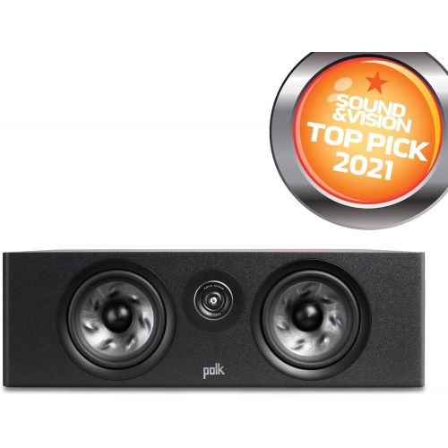  Polk Audio Polk Reserve Series R400 Large Center Channel Loudspeaker, New 1 Pinnacle Ring Tweeter & Dual 6.5 Turbine Cone Woofers, Hi-Res Certified, Dolby Atmos & IMAX Enhanced