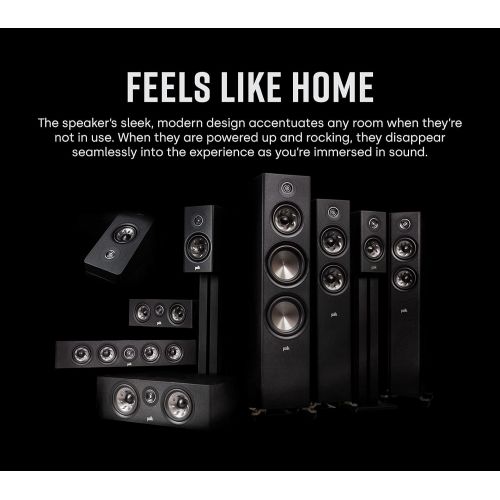  Polk Audio Polk Reserve Series R400 Large Center Channel Loudspeaker, New 1 Pinnacle Ring Tweeter & Dual 6.5 Turbine Cone Woofers, Hi-Res Certified, Dolby Atmos & IMAX Enhanced