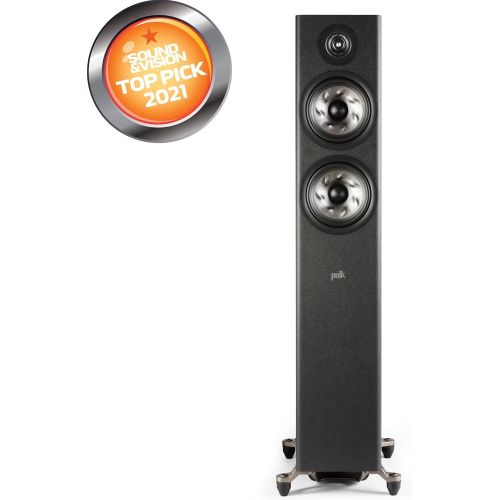  Polk Audio Polk Reserve Series R600 Floorstanding Tower Speaker, Features New 1 Pinnacle Ring Tweeter & Dual 6.5 Turbine Cone Woofers, Hi-Res Certified, Dolby Atmos & IMAX Enhanced, Adjustabl