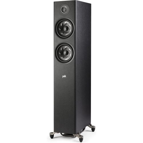  Polk Audio Polk Reserve Series R600 Floorstanding Tower Speaker, Features New 1 Pinnacle Ring Tweeter & Dual 6.5 Turbine Cone Woofers, Hi-Res Certified, Dolby Atmos & IMAX Enhanced, Adjustabl