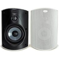 Polk Audio Atrium 6 Outdoor All-Weather Speakers with Bass Reflex Enclosure (Pair, White) Broad Sound Coverage Speed-Lock Mounting System