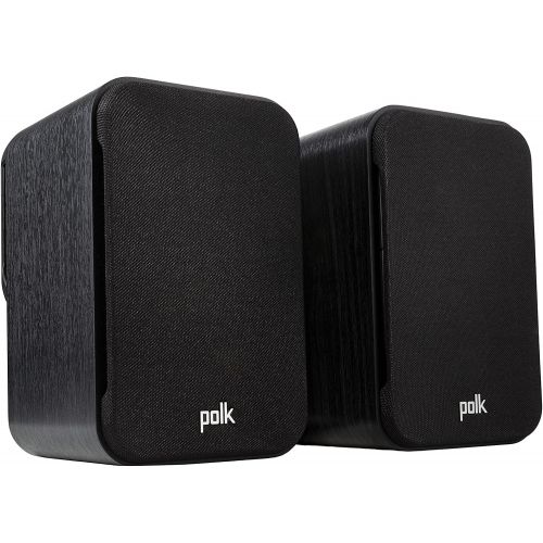  Polk Audio Polk Signature Elite ES10 Surround Loudspeaker - Hi-Res Audio Certified, Dolby Atmos & DTS:X Compatible, 1 Tweeter & 4 Woofer, Power Port Technology for Effortless Bass (Pair, Stun