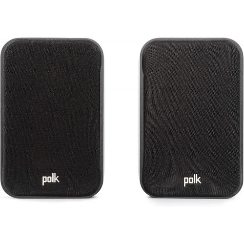  Polk Audio Polk Signature Elite ES10 Surround Loudspeaker - Hi-Res Audio Certified, Dolby Atmos & DTS:X Compatible, 1 Tweeter & 4 Woofer, Power Port Technology for Effortless Bass (Pair, Stun