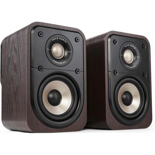  Polk Audio Polk Signature Elite ES10 Surround Loudspeaker - Hi-Res Audio Certified, Dolby Atmos & DTS:X Compatible, 1 Tweeter & 4 Woofer, Power Port Technology for Effortless Bass (Pair, Cont