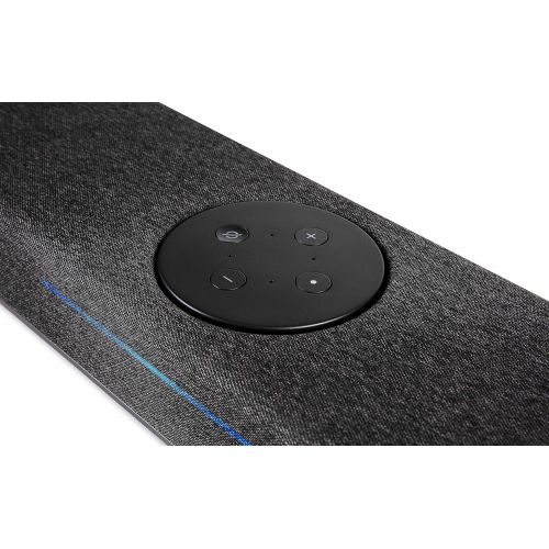  Polk Audio React Sound Bar, Dolby & DTS Virtual Surround Sound, Next Gen Alexa Voice Engine with Calling & Messaging Built-in, Expandable to 5.1 with Matching React Subwoofer & SR2