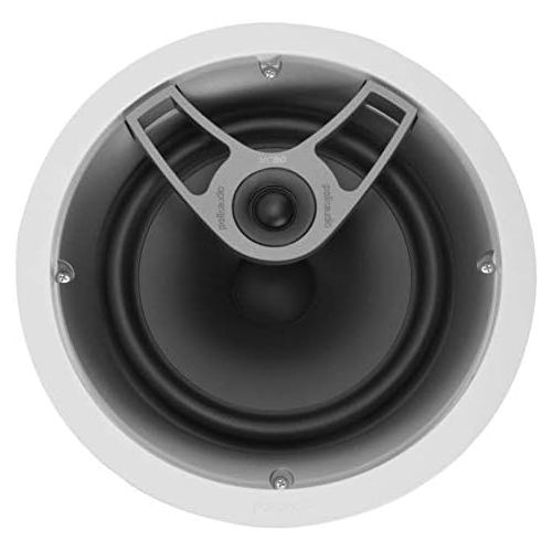  Polk Audio MC80 2-Way In-Ceiling 8 Speaker (Single) Dynamic Built-In Audio Perfect for Humid Indoor/Enclosed Areas Bathrooms, Kitchens, Patios White