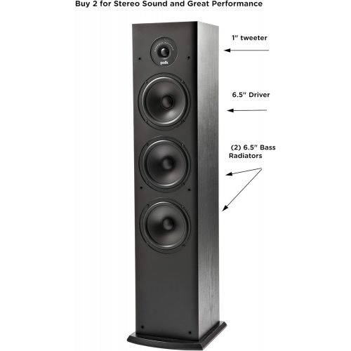  Polk Audio 5.1 Channel Home Theater System with Powered Subwoofer Two (2) T15 Bookshelf, One (1) T30 Center Channel, Two (2) T50 Tower Speakers, PSW10 Sub Alexa + HEOS