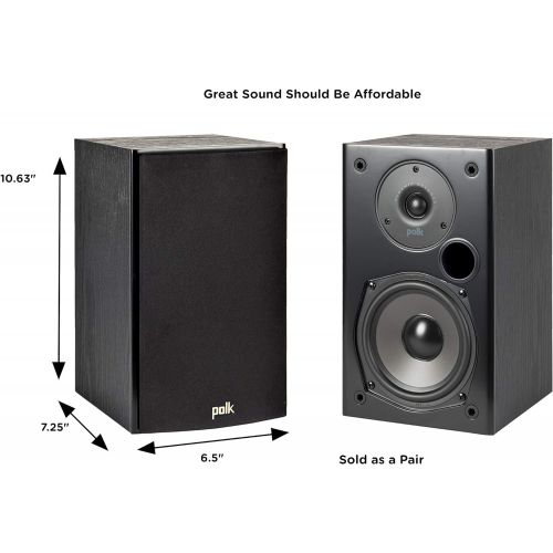  Polk Audio 5.1 Channel Home Theater System with Powered Subwoofer Two (2) T15 Bookshelf, One (1) T30 Center Channel, Two (2) T50 Tower Speakers, PSW10 Sub Alexa + HEOS