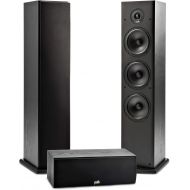 Polk Audio T Series 3 Channel Home Theater Bundle Includes One (1) T30 Center Channel & Two (2) T50 Tower Speakers Dolby and DTS Surround