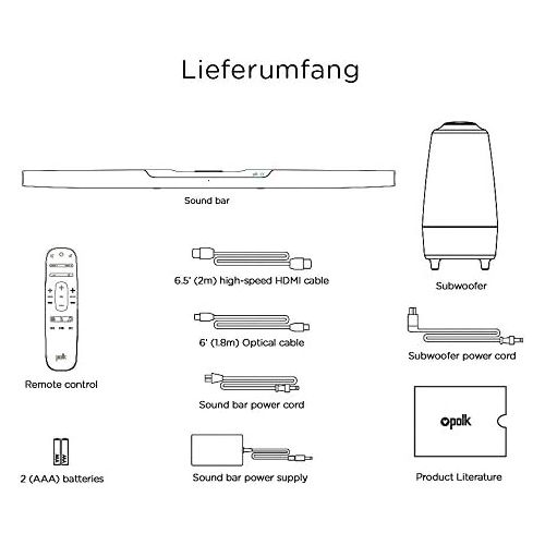  Polk Audio Command Bar Soundbar System with Amazon Alexa