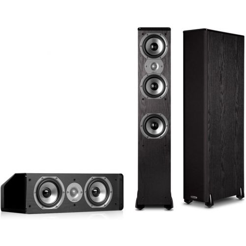  Polk Audio TSi 400 FloorStanding Speaker (Pair) Plus A Polk Audio CS10 Center Channel Speaker