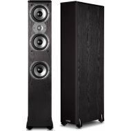 Polk Audio TSi400 4-Way Tower Speakers with Three 5-14 Drivers - Pair (Black)