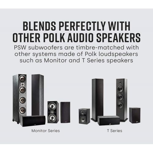  Polk Audio PSW10 10-Inch Powered Subwoofer (Single, Black)