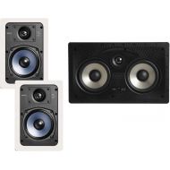 Polk Audio RC65i 2-Way In-Wall Speakers (Pair, White)