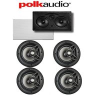 (4) Polk Audio V80 High Performance In-Ceiling Loudspeakers + (1) Polk Audio 255C-LS In-Wall Center Channel Loudspeaker Bundle