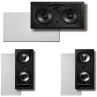 Polk Audio 265RT 3-Way In-Wall Speakers (Pair) Plus A Polk Audio 255C-LS Center Channel In-Wall Speaker