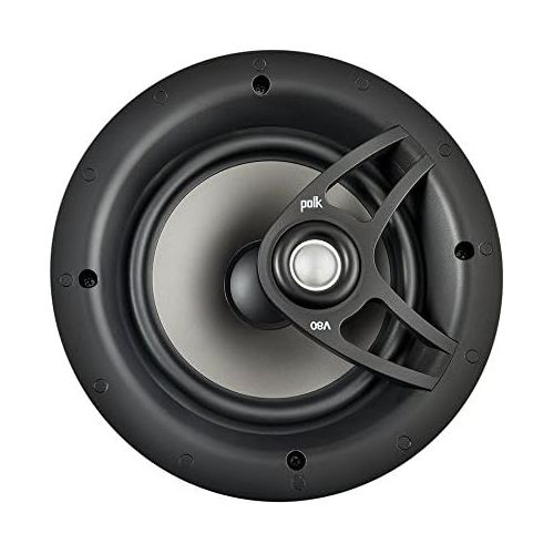  Polk Audio V80 + 255C-RT 3.0 Vanishing Series High Performance In-Wall  In-Ceiling Speaker Package