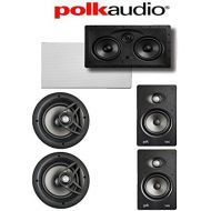 Polk Audio V80 5.0 Vanishing Series High Performance In-Wall  In-Ceiling Home Speaker System ( V80 + V65 + 255C-RT)