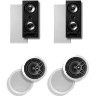 Polk Audio 265 RT 3-Way In-Wall Speaker (Pair) Plus A Polk Audio MC80 In-Ceiling Speaker (Pair)