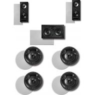 Polk Audio Polk 7.0 Surround System: Pair of 265rt, One 255crt In-wall Front, 2pairs 0f 90rt (Bundle of 7 Speakers) In-ceiling Rear