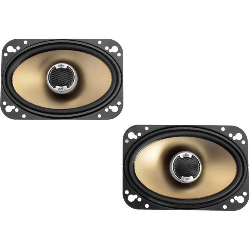  Polk Audio DB461 4-by-6-Inch Coaxial Speakers (Pair, Black)