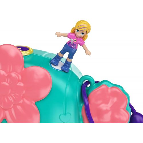  Polly Pocket Pocket World Cactus Cowgirl Ranch Compact with Fun Reveals, Micro Polly and Shani Dolls, 2 Horse Figures and Sticker Sheet for Ages 4 and Up [Amazon Exclusive]