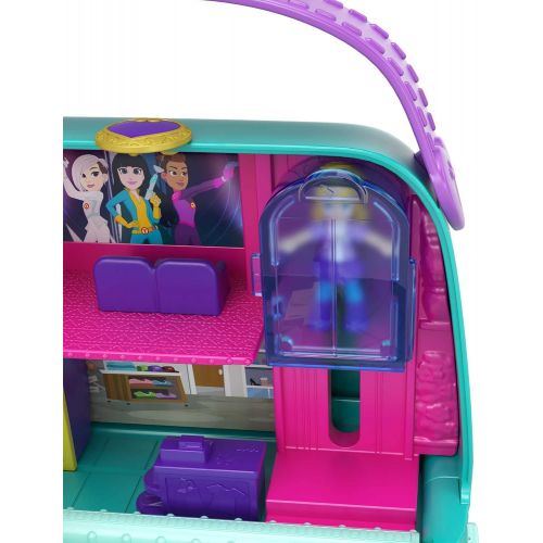 마텔 Polly Pocket Pocket World Mini Mall Escape Compact with Surprise Reveals, Micro Dolls & Accessories [Amazon Exclusive]