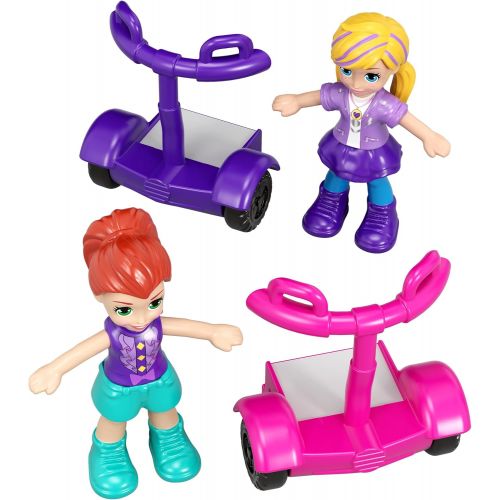 마텔 Polly Pocket Pocket World Mini Mall Escape Compact with Surprise Reveals, Micro Dolls & Accessories [Amazon Exclusive]