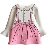 Pollyhb New Toddler Baby Girls Dress, Pearl Decorate Princess Party Dresses for Girls