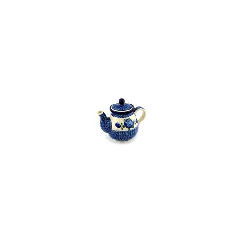  Polmedia Polish Pottery Polish Pottery Tea or Coffee Pot 20 oz Blue Poppies