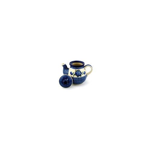  Polmedia Polish Pottery Polish Pottery Tea or Coffee Pot 20 oz Blue Poppies