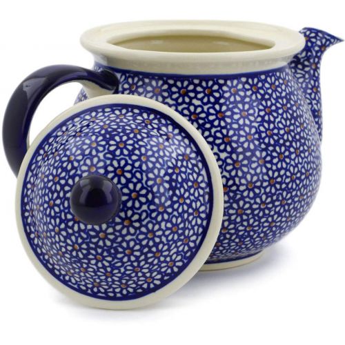  Polmedia Polish Pottery Polish Pottery 6 cups Tea or Coffee Pot (Daisy Dreams Theme) + Certificate of Authenticity