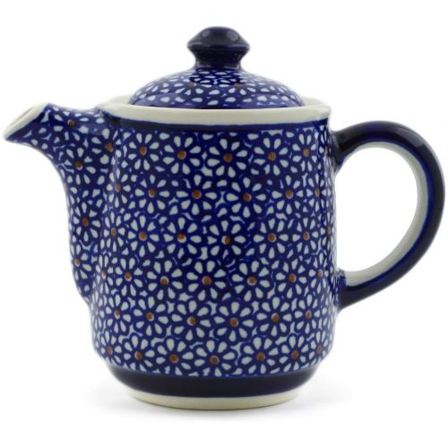  Polmedia Polish Pottery Polish Pottery 15 oz Tea or Coffee Pot (Daisy Dreams Theme) + Certificate of Authenticity