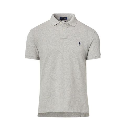 폴로랄프로렌 Polo Ralph Lauren Mens Classic Fit Mesh Polo Shirt (Large, Andover Heather)