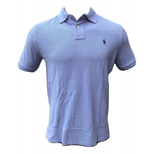 폴로랄프로렌 Polo Ralph Lauren Mens Classic Fit Mesh Polo Shirt (X-Large, Blue New Harbour)