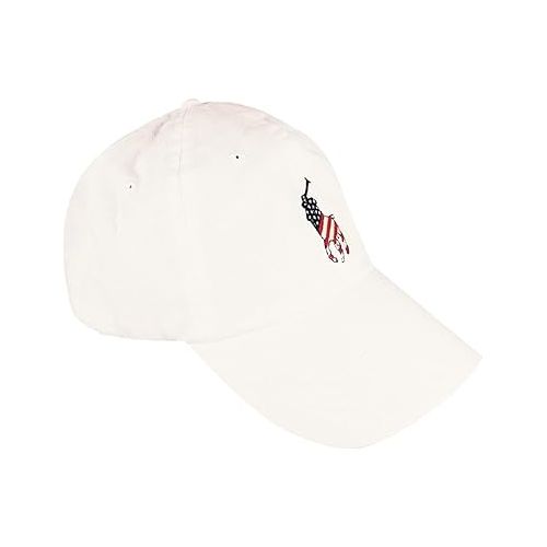 폴로랄프로렌 Polo Ralph Lauren Men's Big Pony Hats (One Size, White (USA))