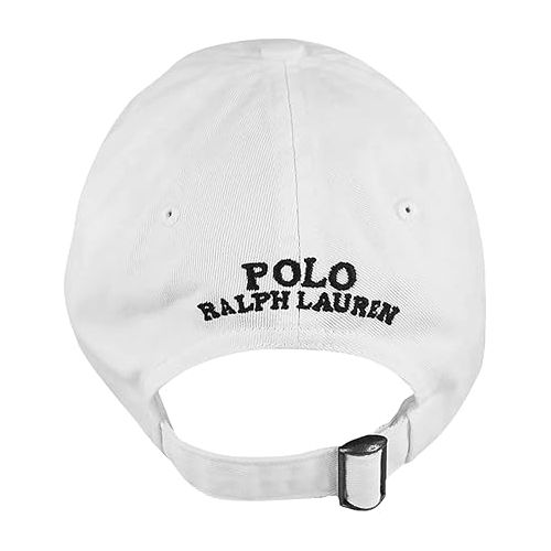 폴로랄프로렌 Polo Ralph Lauren Men's Big Pony Hats (One Size, White (USA))