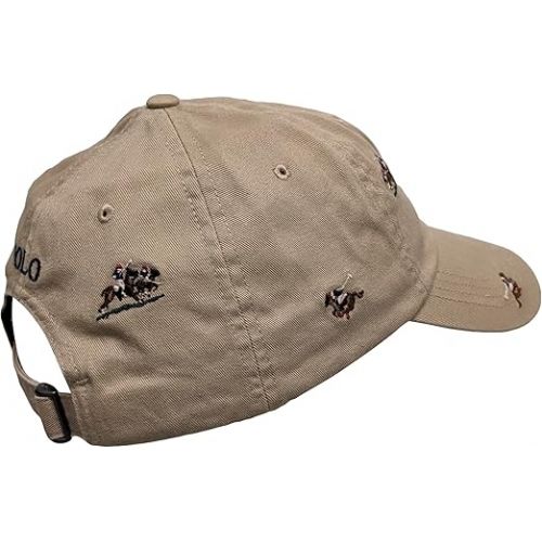 폴로랄프로렌 Polo Ralph Lauren Men's Distressed Pirate Polo Bear Cap (as1, Alpha, one_Size, Classic Khaki/Horse Embroidery)