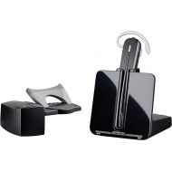 Plantronics - CS540 Wireless DECT Headset with Lifter (Poly) - Single Ear (Mono) Convertible (3 wearing styles) - Connects to Desk Phone - Noise Canceling Microphone