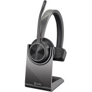 Poly - Voyager 4310 UC Wireless Headset + Charge Stand (Plantronics) - Single-Ear Headset- Connect to PC/Mac via USB-A Bluetooth Adapter, Cell Phone via Bluetooth-Works w/Teams (Certified), Zoom&More