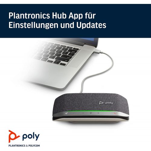  [아마존베스트]Plantronics Poly Portable Hands-Free Kit Sync 20 with USB-A Port and Separate Microsoft Teams Button