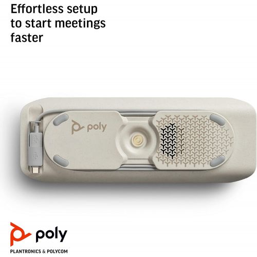  Poly (Plantronics + Polycom) Poly Sync 40+ Bluetooth Smart Speakerphone (Plantronics) Flexible Work Spaces Connect to PC/Mac via Included BT600 Dongle & Smartphones via Bluetooth Works with Teams (Cert