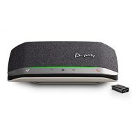 Poly (Plantronics + Polycom) Poly Sync 20+ Bluetooth Speakerphone (Plantronics) Personal Portable Speakerphone USB C Bluetooth Adapter Connect to Your PC/Mac/Cell Phone Works with Teams, Zoom & More