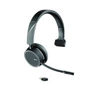 Poly (Plantronics + Polycom) Plantronics Voyager 4210 UC USB A (Poly) Bluetooth Single Ear (Monaural) Headset Connect to PC, Mac, & Desk Phone Noise Canceling Works with Teams, Zoom & more