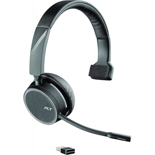  Poly (Plantronics + Polycom) Plantronics Voyager 4210 UC USB A (Poly) Bluetooth Single Ear (Monaural) Headset Connect to PC, Mac, & Desk Phone Noise Canceling Works with Teams, Zoom & more