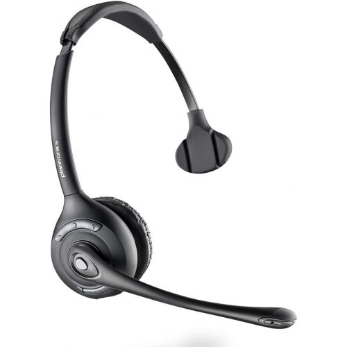  Poly (Plantronics + Polycom) Poly CS510 Support Convertible Wireless Headset (Plantronics) Over the Head One Ear/Monaural Headset DECT 6.0 Connects to Desk Phone Telephone Headset